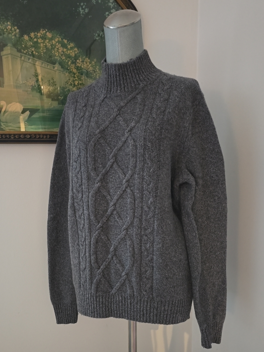 Banana Republic | Cable Knit Mock Neck Sweater